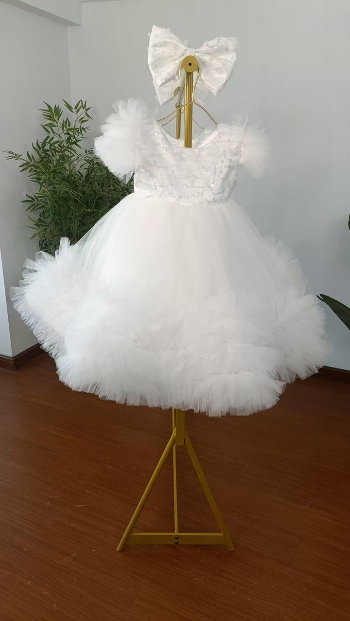 DreamyVow Elegant Flower Girl Dress Gold Kids for Birthday Wedding Party J069