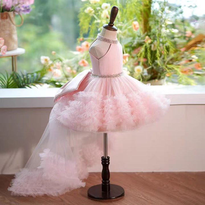 DreamyVow White Tulle Girl Birthday Holiday Dress J342