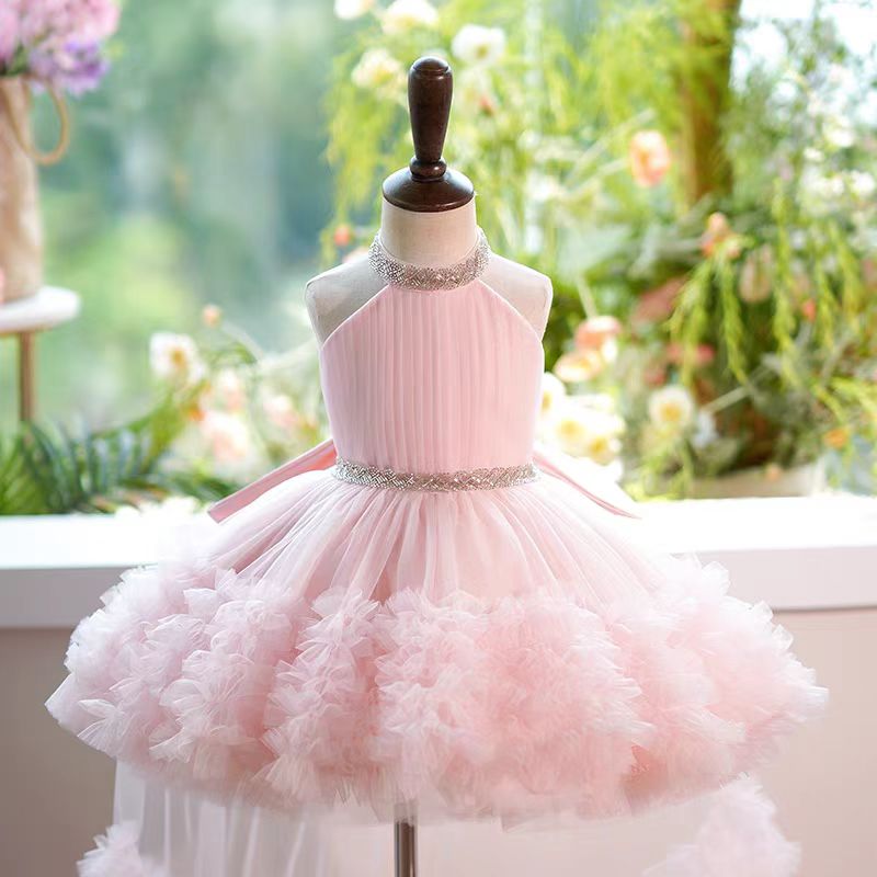 DreamyVow White Tulle Girl Birthday Holiday Dress J342