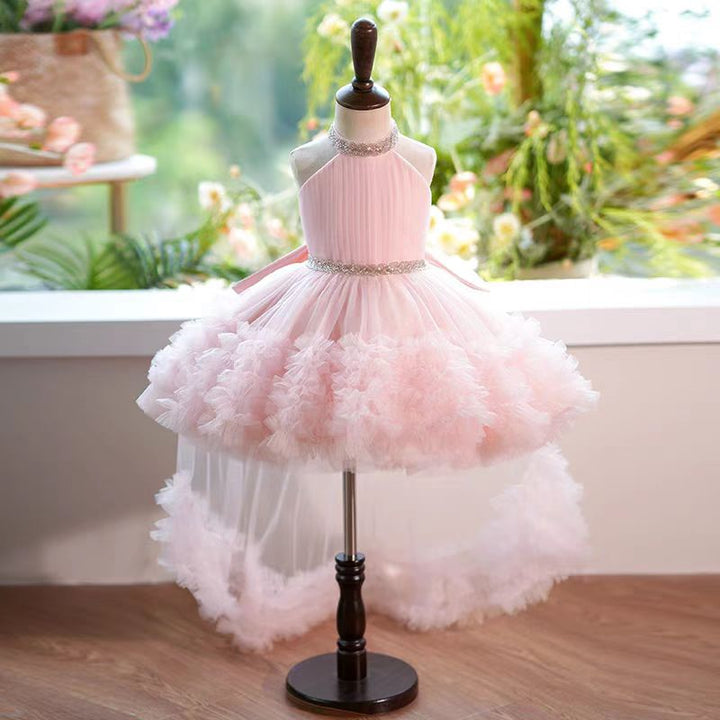 DreamyVow White Tulle Girl Birthday Holiday Dress J342