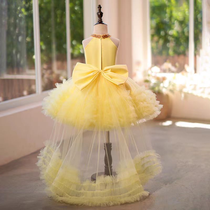 DreamyVow White Tulle Girl Birthday Holiday Dress J342