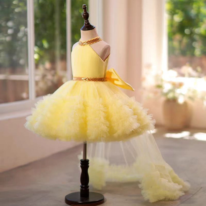 DreamyVow White Tulle Girl Birthday Holiday Dress J342