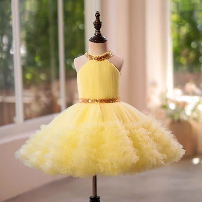 DreamyVow White Tulle Girl Birthday Holiday Dress J342