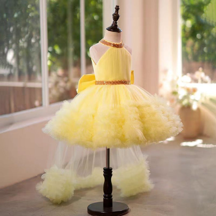 DreamyVow White Tulle Girl Birthday Holiday Dress J342