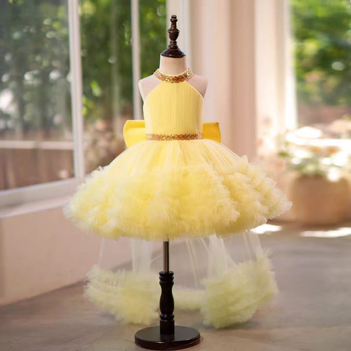 DreamyVow White Tulle Girl Birthday Holiday Dress J342