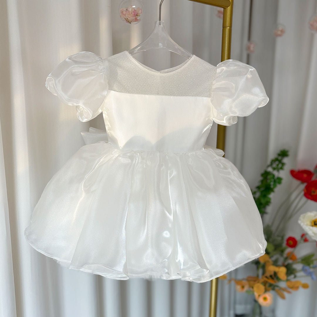 DreamyVow Girl Dress Puffy Sleeve for Kids Princess Birthday Wedding Party J373