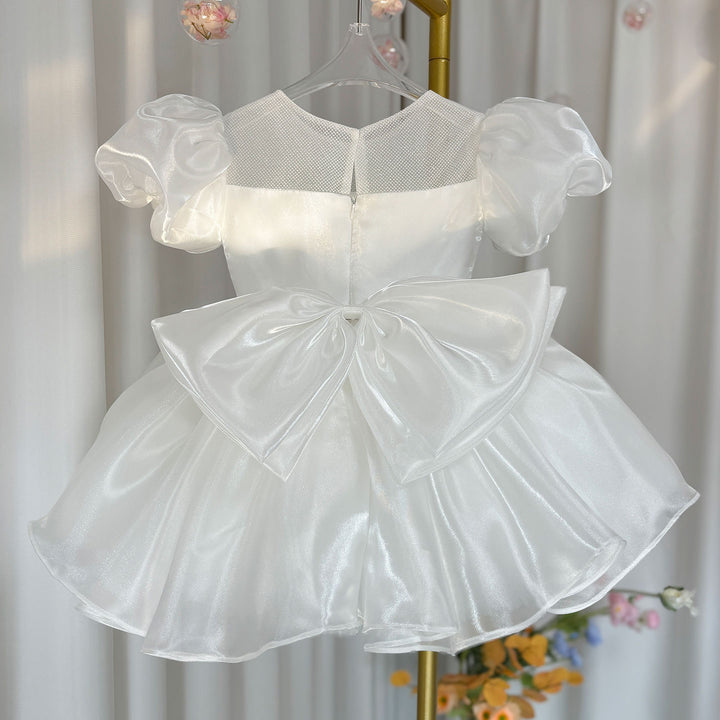 DreamyVow Girl Dress Puffy Sleeve for Kids Princess Birthday Wedding Party J373