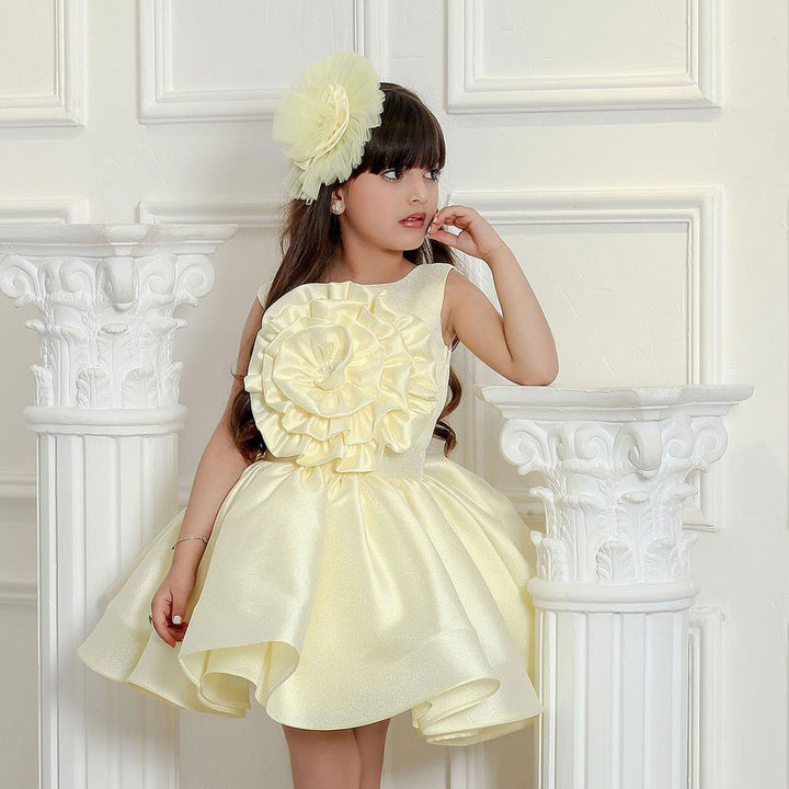 DreamyVow Yellow Girl Dress Princess Birthday Wedding Party Gown J186