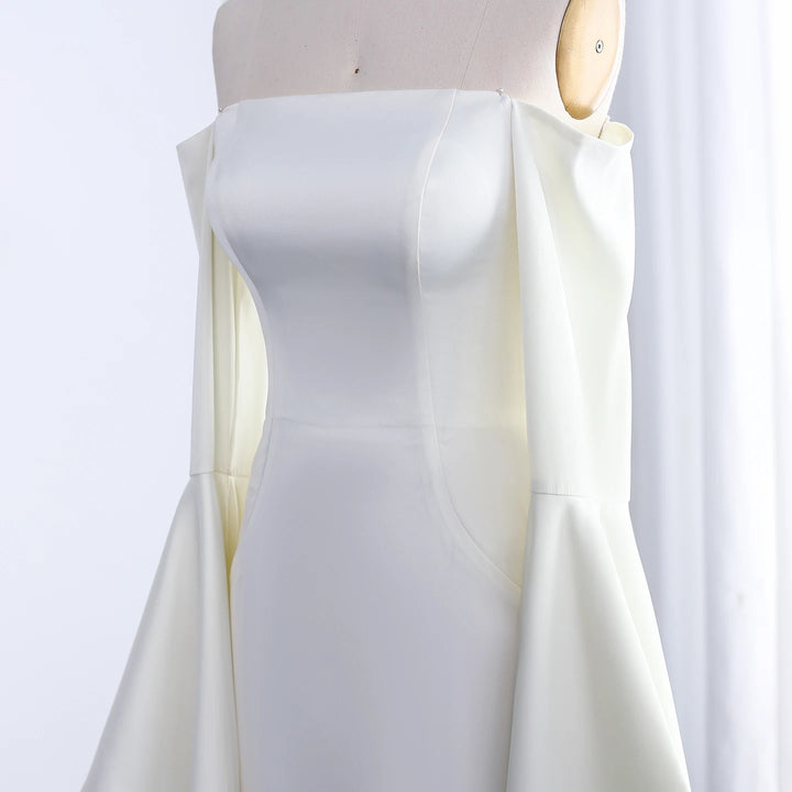 Dreamy Vow Elegant White Off shoulder Evening Dress SF050