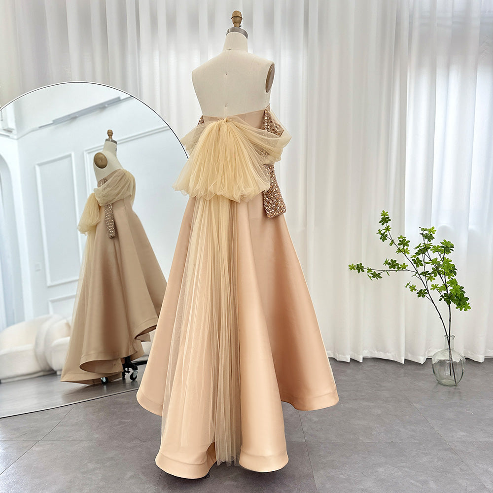 Dreamy Vow For Sale Sage Green Crystal Off Shoulder Evening Dress SS362