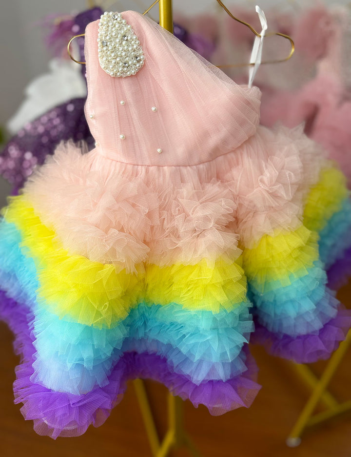 DreamyVow Colourful Girl Dress Princess Baby Kids Wedding Birthday Party J332