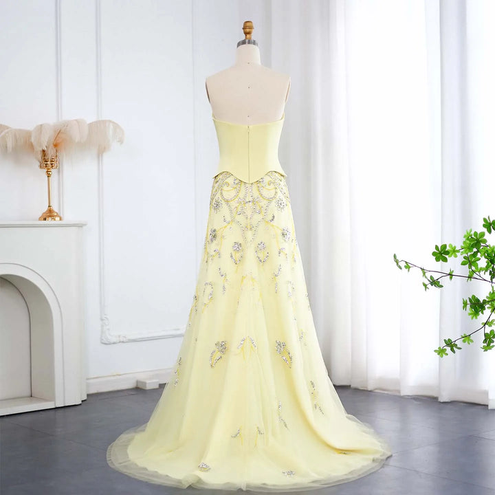 Luxury Arabic Evening Dress Wedding Elegant Formal Party Gowns SS254