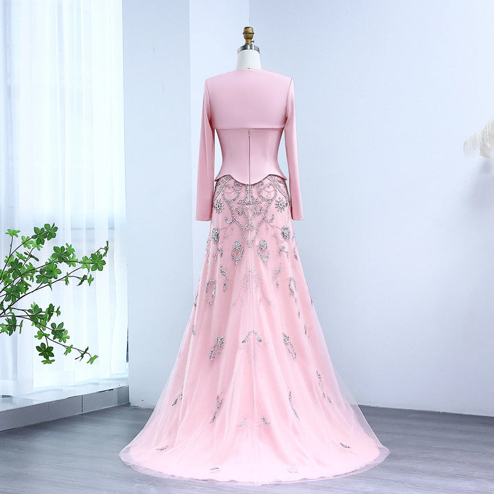 Luxury Arabic Evening Dress Wedding Elegant Formal Party Gowns SS254