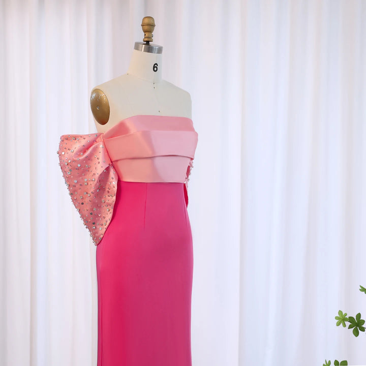 Dreamy Vow Elegant Off Shoulder Coral Pink Dubai Evening Dresses 2024 Saudi Arabia Women Wedding Formal Party Gown Luxury SF022