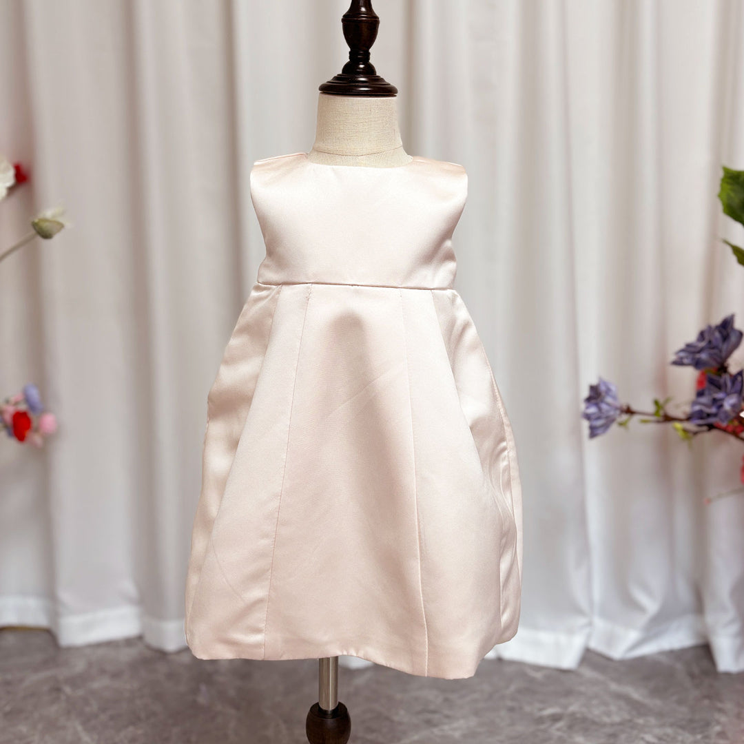 DreamyVow Elegant Ivory Two Piece Girl Dress 3D Flowers Satin Princess J207