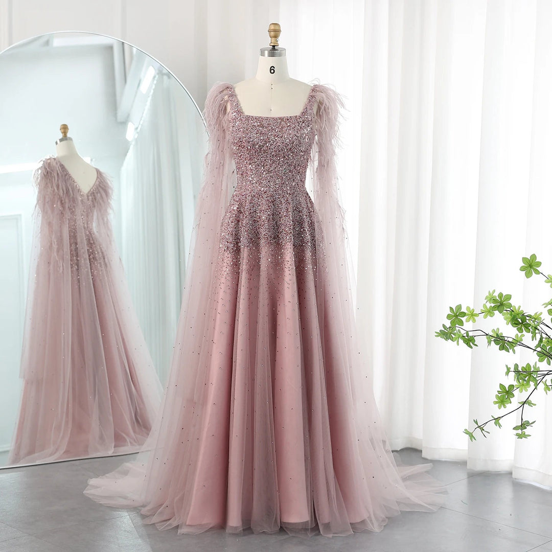 Dusty pink dress for party hotsell