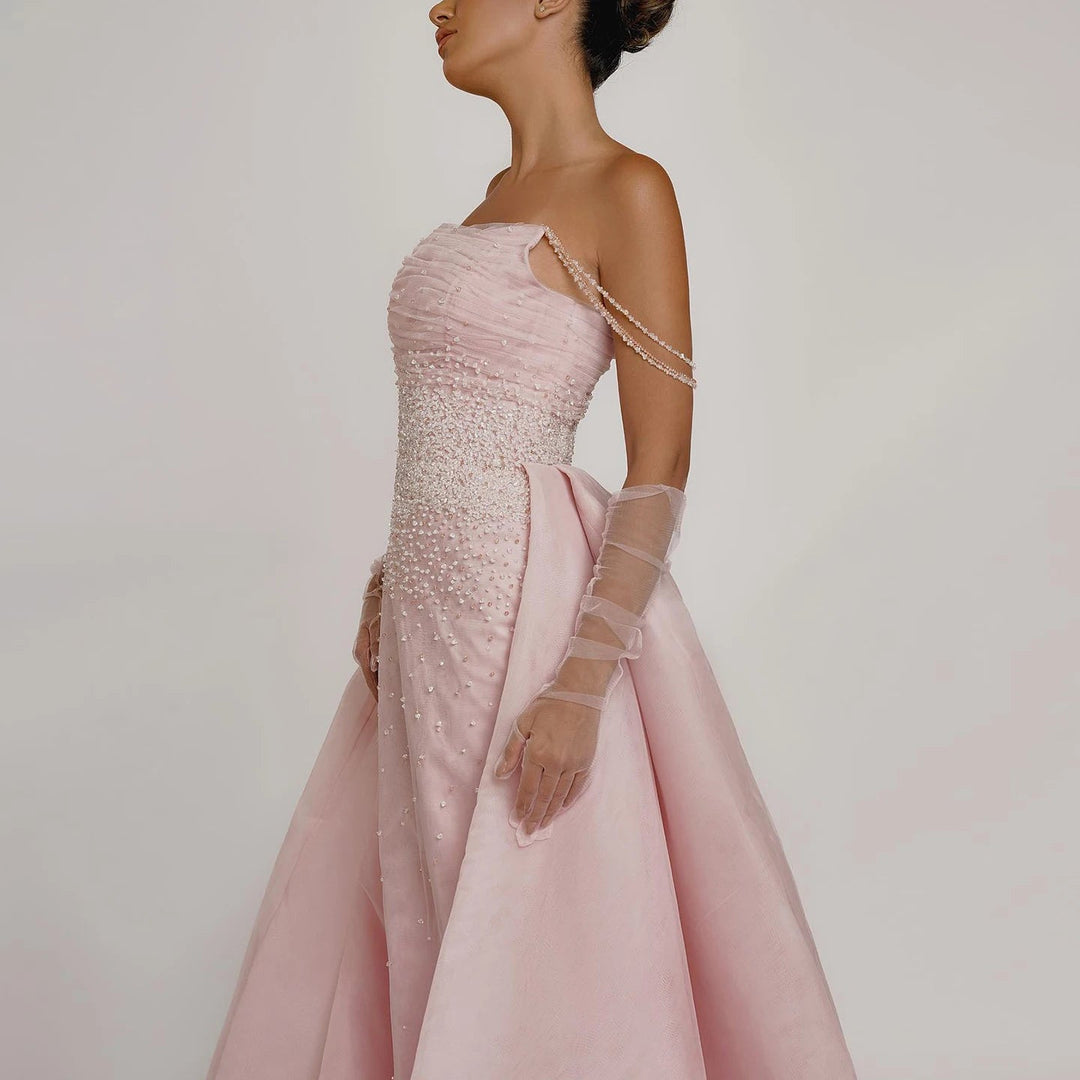 Cocktail dress with overskirt hotsell