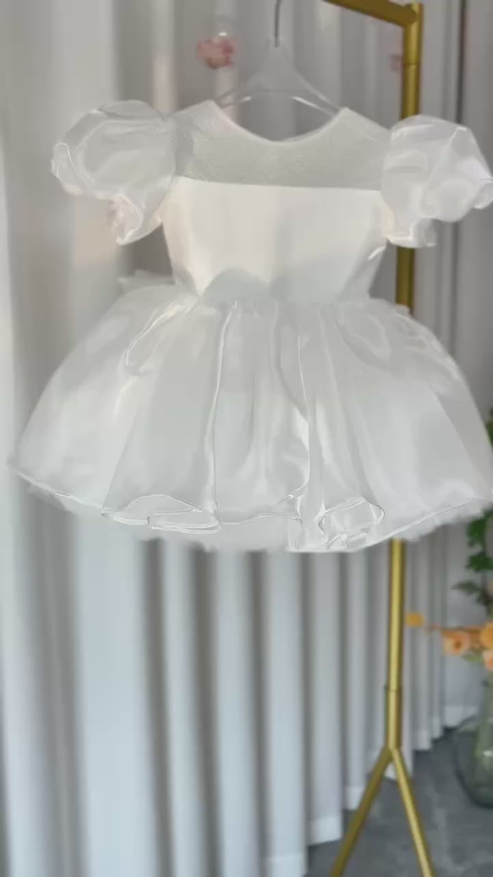 DreamyVow Girl Dress Puffy Sleeve for Kids Princess Birthday Wedding Party J373