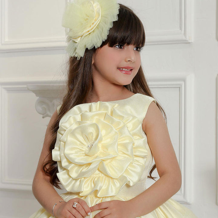 DreamyVow Yellow Girl Dress Princess Birthday Wedding Party Gown J186